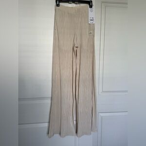 Alo Yoga High Waist Micro Plisse Straight Leg Pant